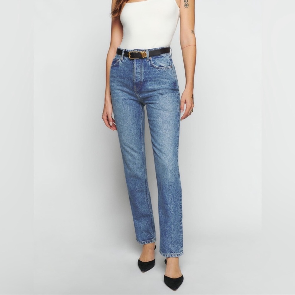 Reformation Jeans Cynthia High Rise Straight Jeans Size 23